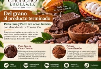 Del grano al producto terminado: Pasta Pura y Polvo de Cacao Chuncho con identidad de La Convención