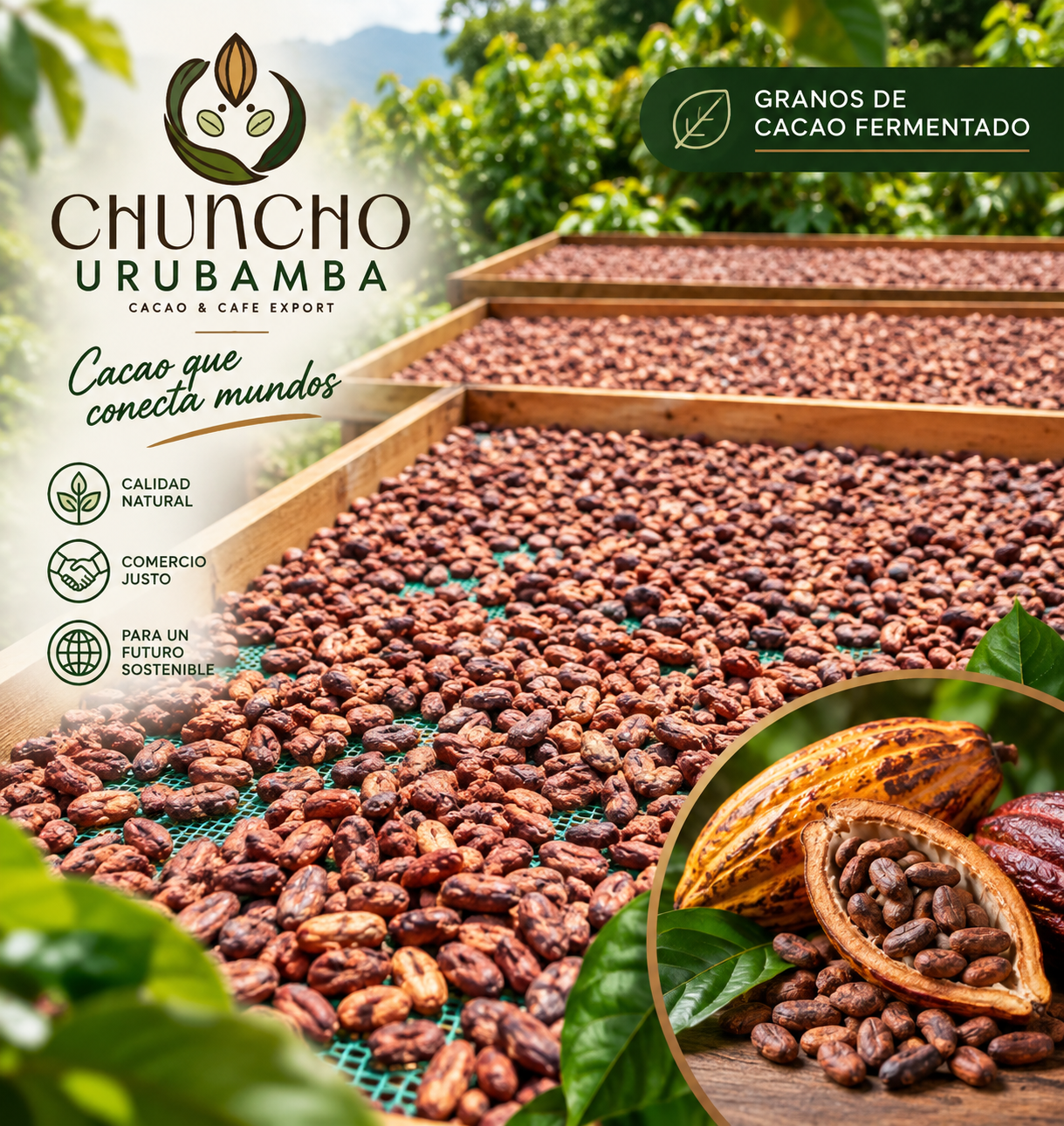 Granos de Cacao Fermentado